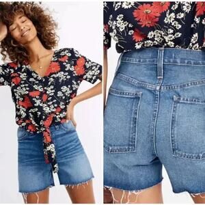 Madewell The Perfect Jean Short Women's 24 Ullman Wash Cutoff High Rise
